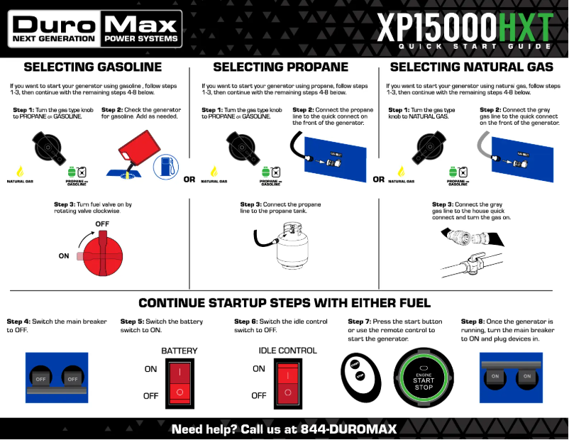 First page image of the manual for XP15000HXT