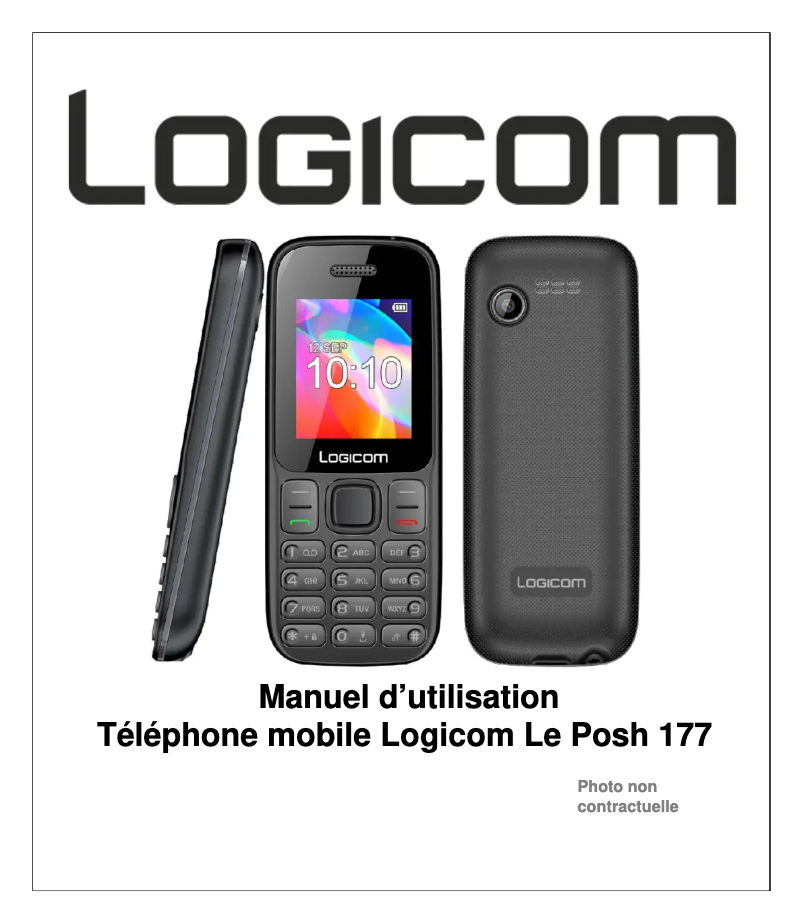 First page image of the manual for Le Posh 177