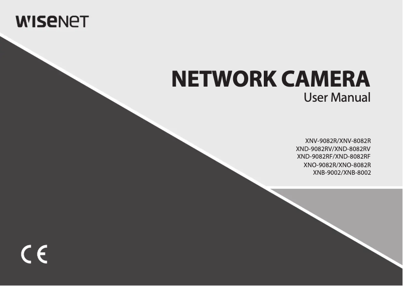 Page 1 of the manual User Manual Hanwha XNO-9082R