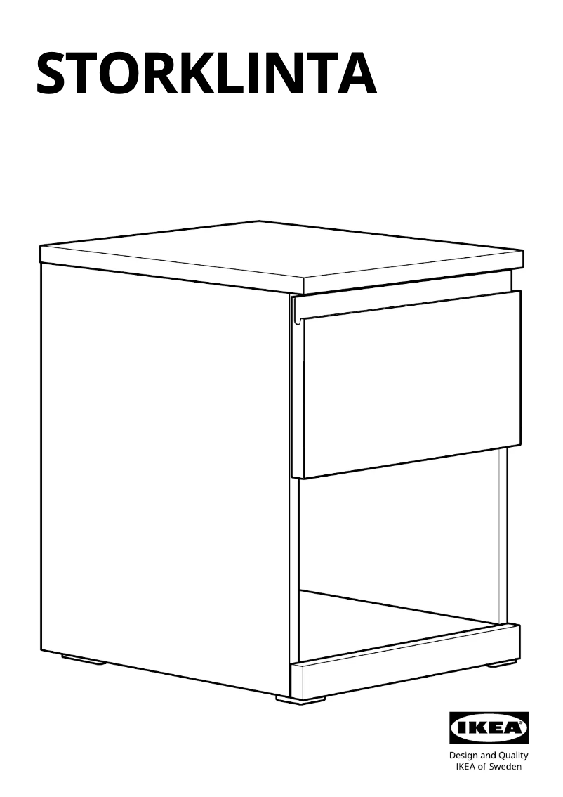 First page image of the manual for STORKLINTA 305.611.55