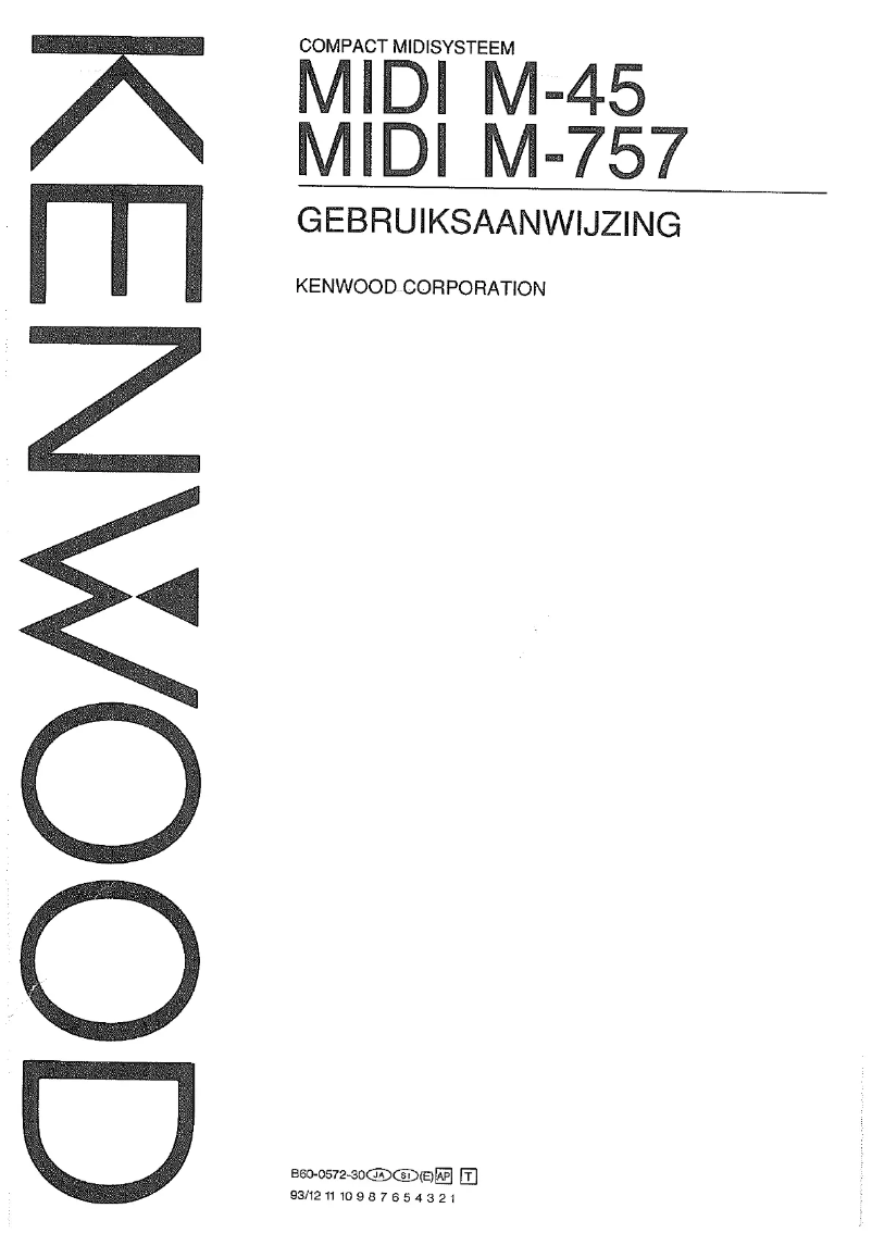 First page image of the manual for Midi M-757