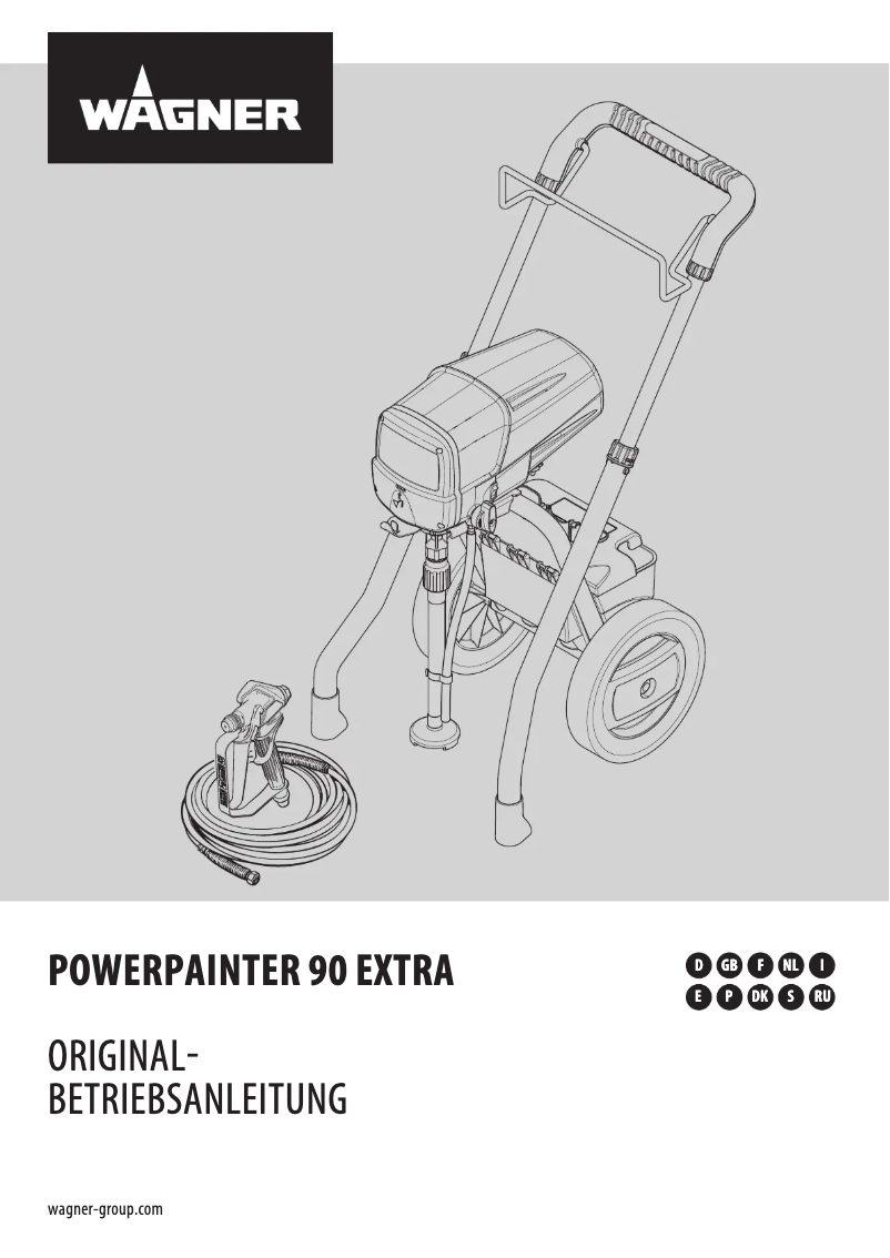First page image of the manual for PowerPainter 90