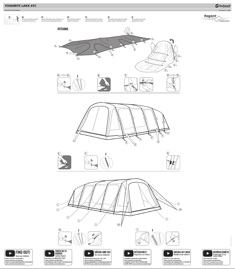 Page 1 of the manual User Manual Outwell Yosemite Lake 6TC