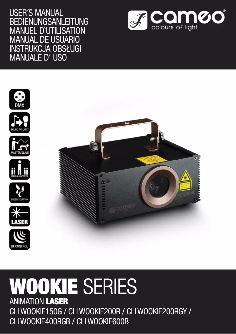First page image of the manual for Wookie 200 RGY