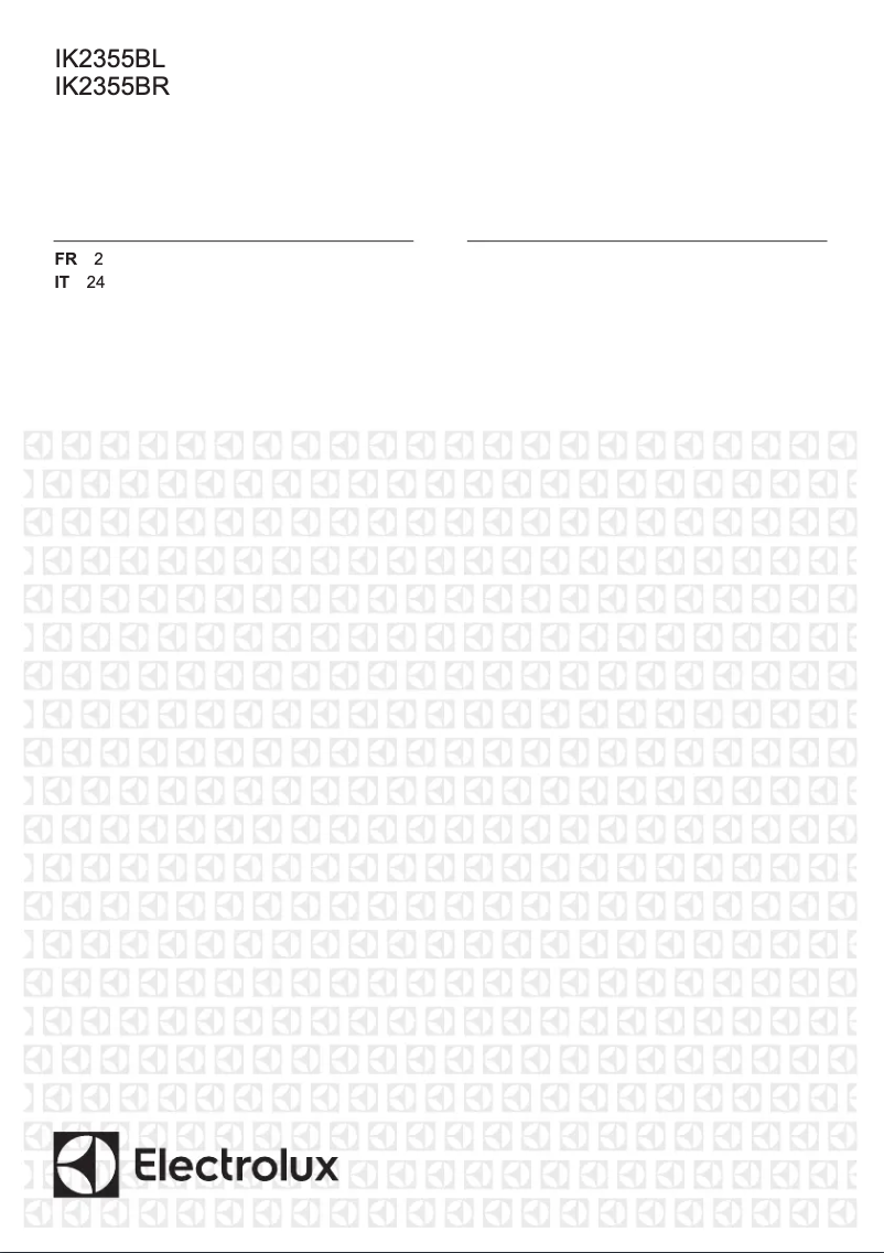 First page image of the manual for IK2355BL