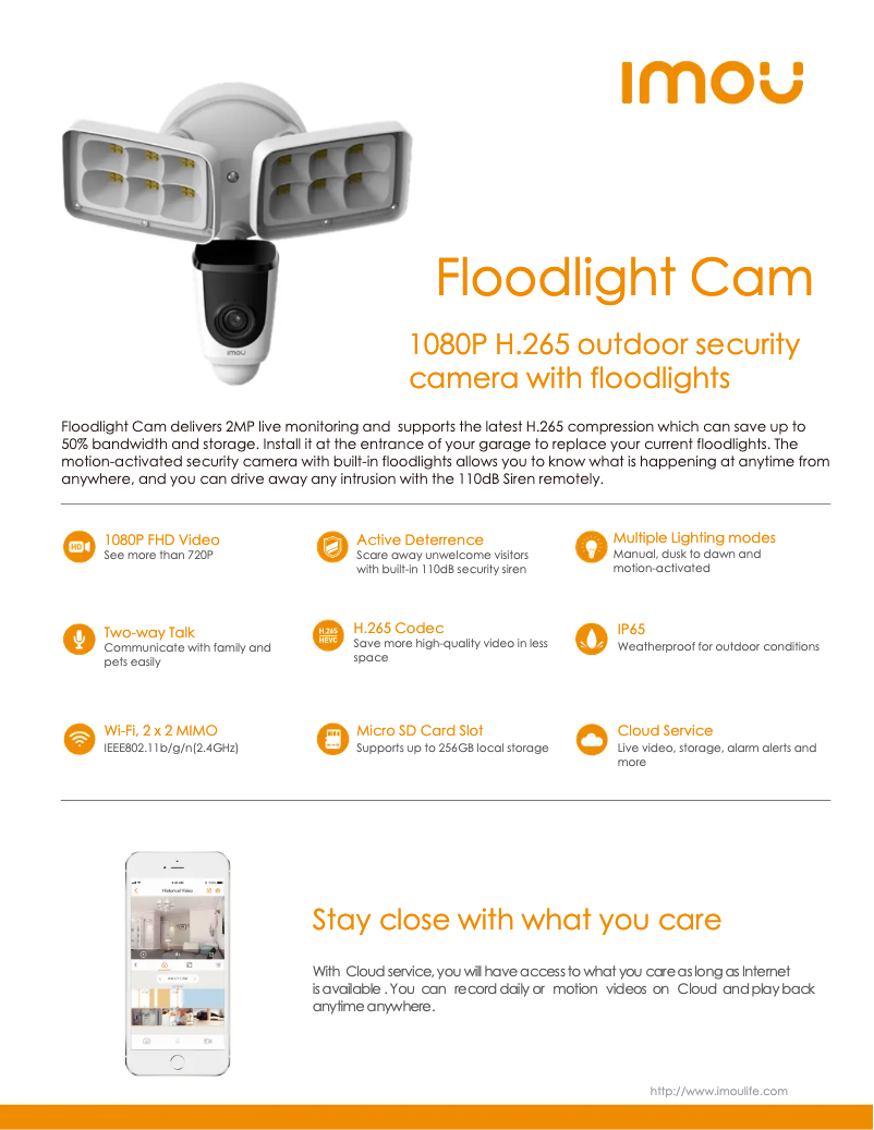 First page image of the manual for Floodlight Cam