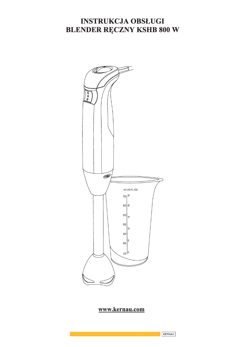 Page 1 de la notice Manuel utilisateur Kernau KSHB 800 W