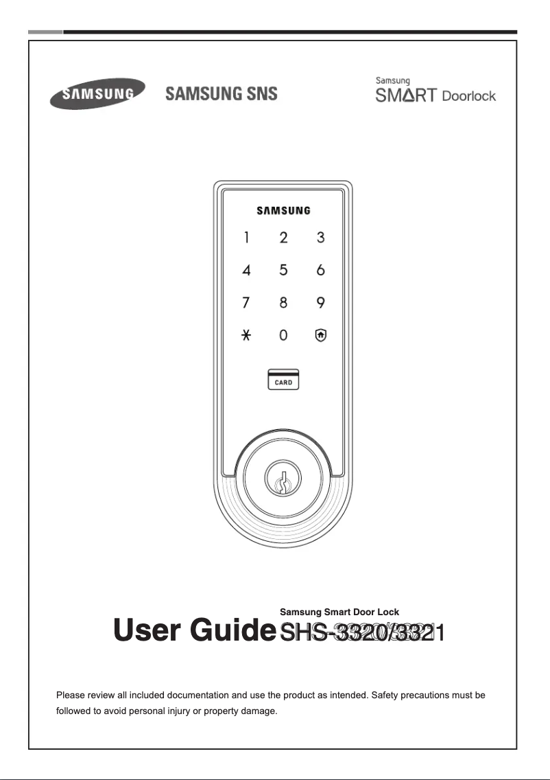 Page 1 of the manual User Manual Samsung SHS-3321