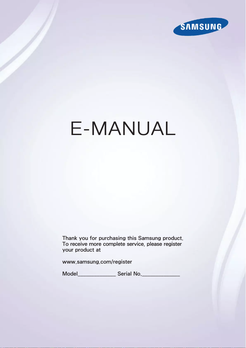 First page image of the manual for UN40H5103AF
