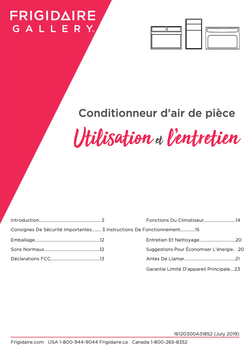 First page image of the manual for GHWQ123WC1