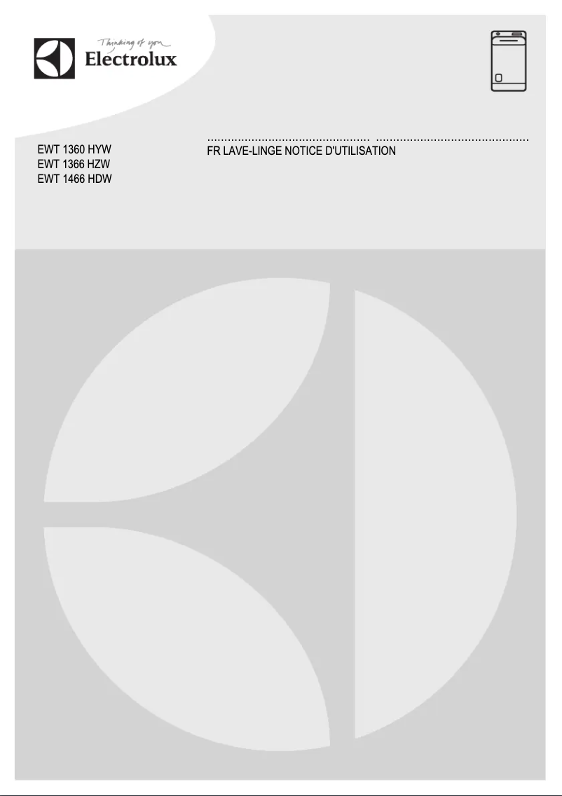 First page image of the manual for EWT1366HZW