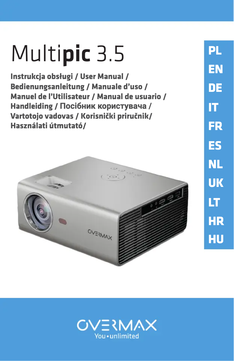 First page image of the manual for Multipic 3.5