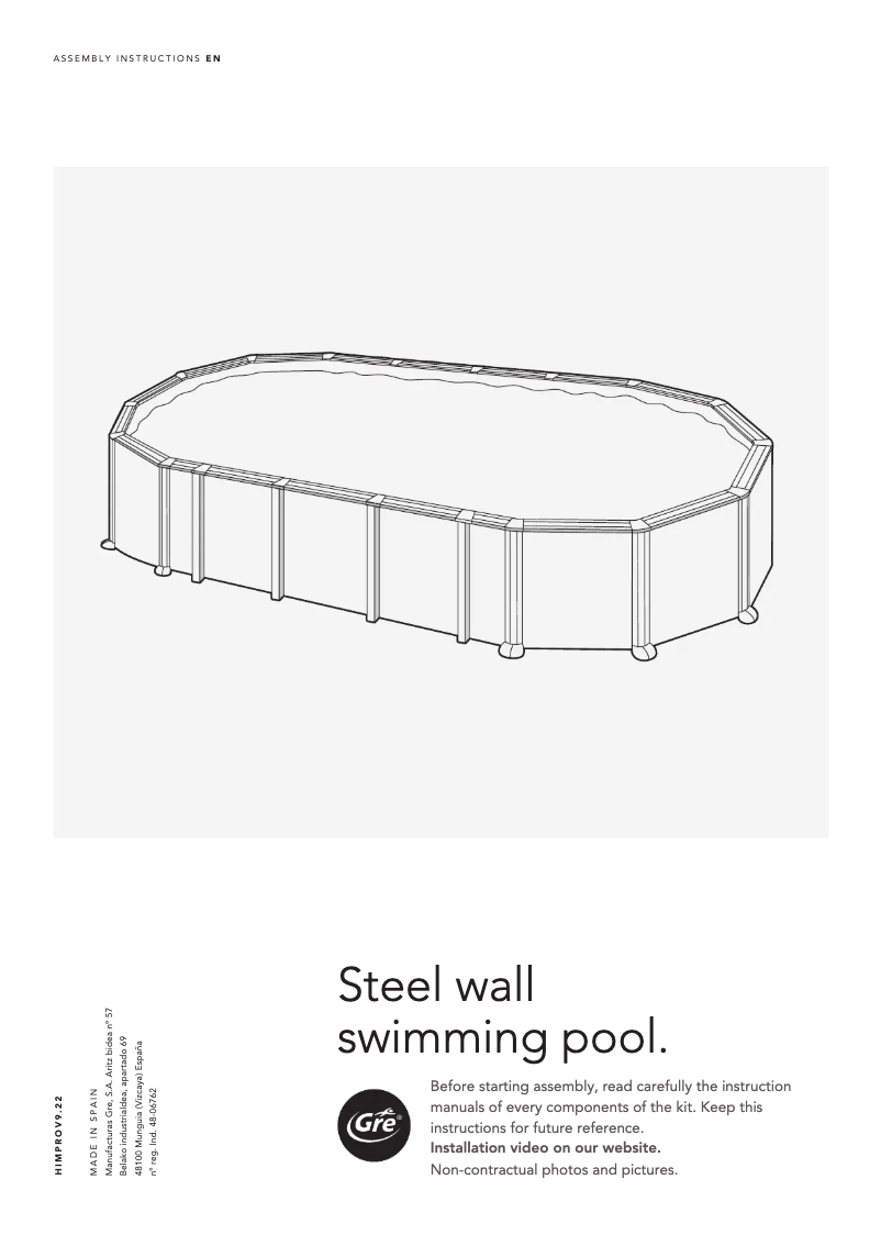 Page 1 of the manual User Manual Gre KITPROV8188