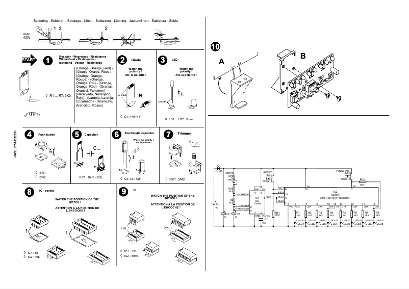 Page 1 of the manual User Manual Velleman MK107