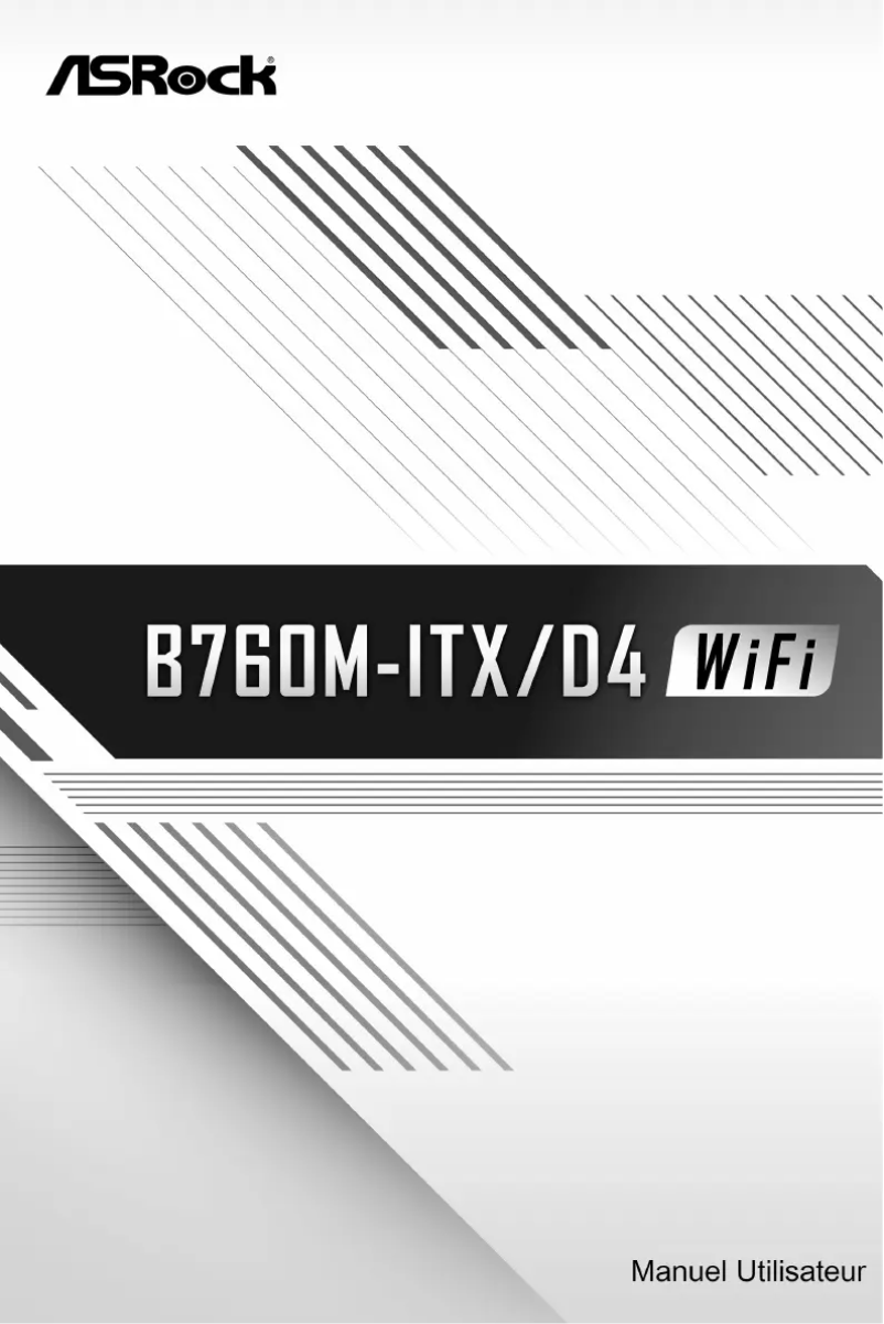 Image de la première page du manuel de l'appareil B760M-ITX/D4 WiFi