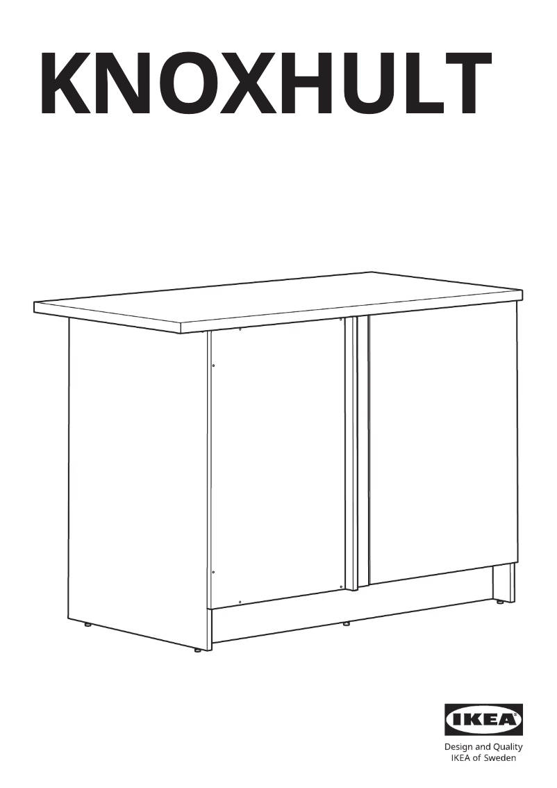 Page 1 of the manual User Manual Ikea KNOXHULT 703.722.71