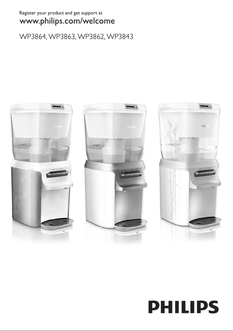 First page image of the manual for PureGuard WP3863