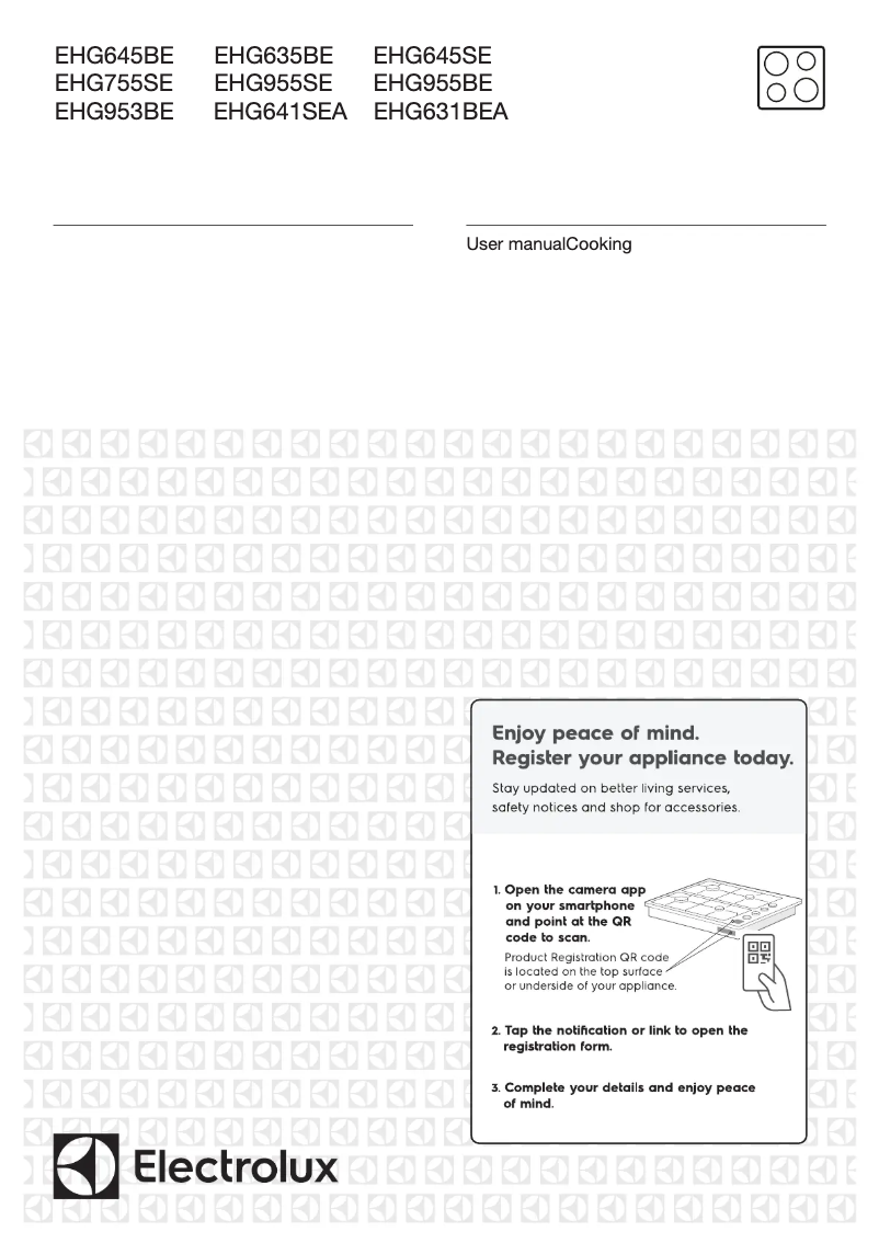 Page 1 of the manual User Manual Electrolux EHG645BE