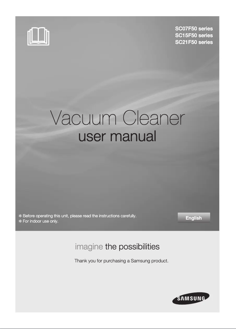 First page image of the manual for SC15F50HU