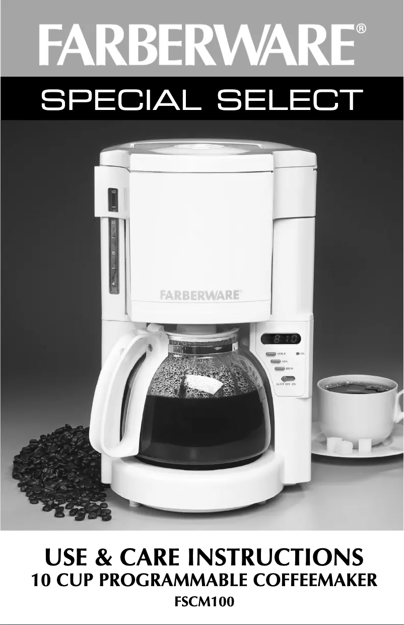 First page image of the manual for FSCM100