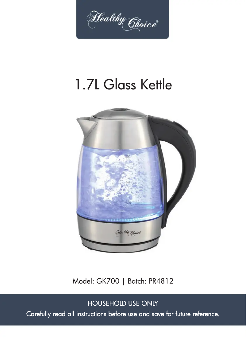 Page 1 of the manual User Manual Healthy Choice GK700