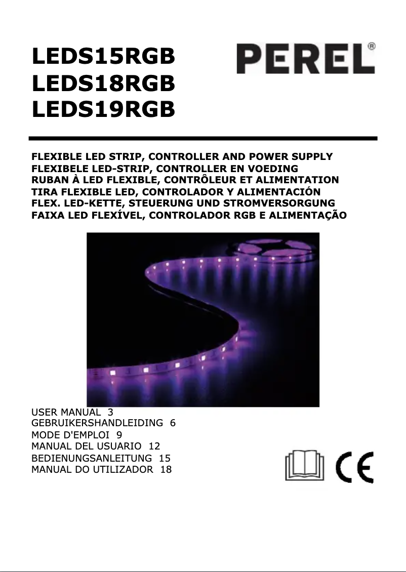 First page image of the manual for LEDS19RGB