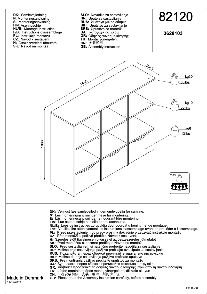 Page 1 of the manual User Manual JYSK Eskebjerg (141x107x40)