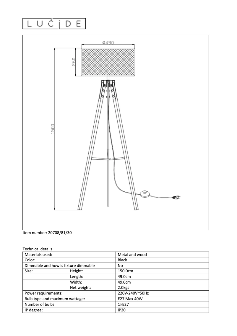 First page image of the manual for Aldgate