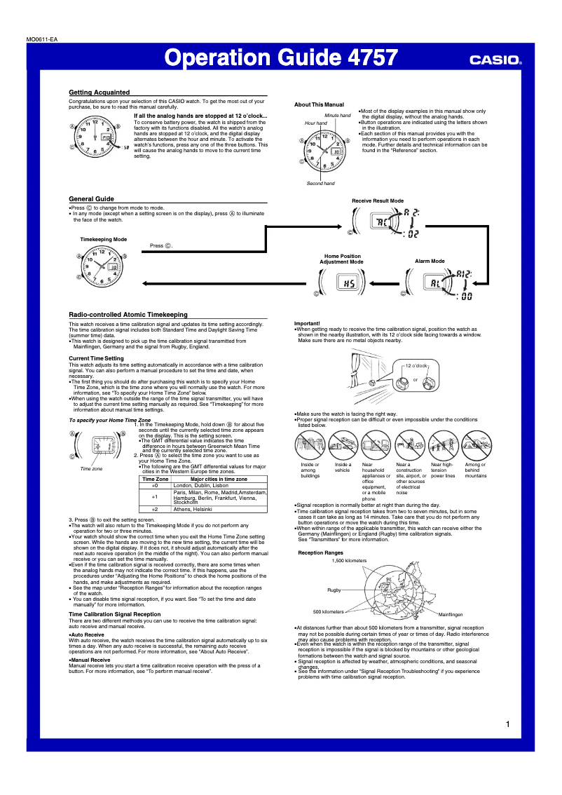 First page image of the manual for 4757