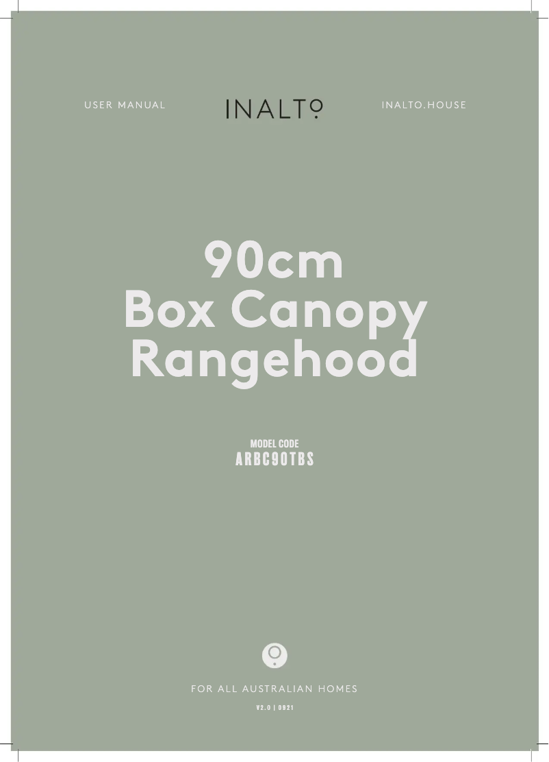 Page 1 of the manual User Manual Airvolution ARBC90TBS