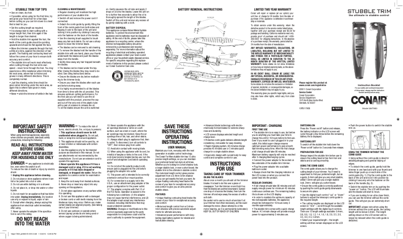 First page image of the manual for GMT900N