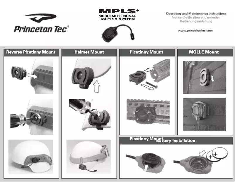 First page image of the manual for Point MPLS