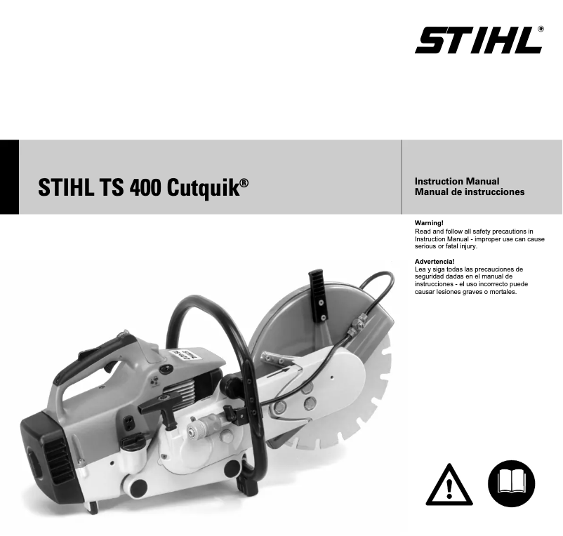 Page 1 of the manual User Manual Stihl TS 400