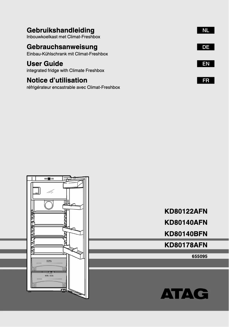 First page image of the manual for KD80140AFN