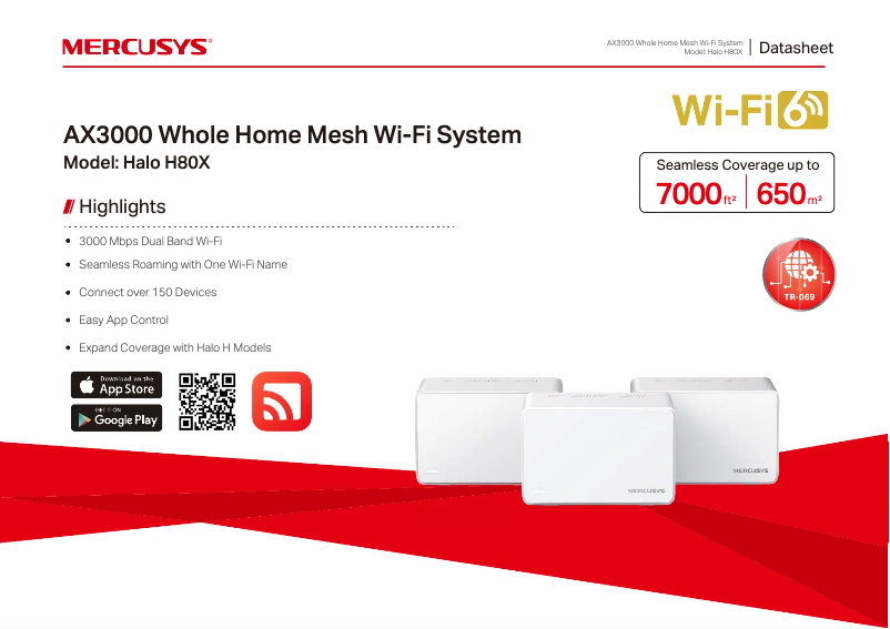 Image de la première page du manuel de l'appareil Halo H80X