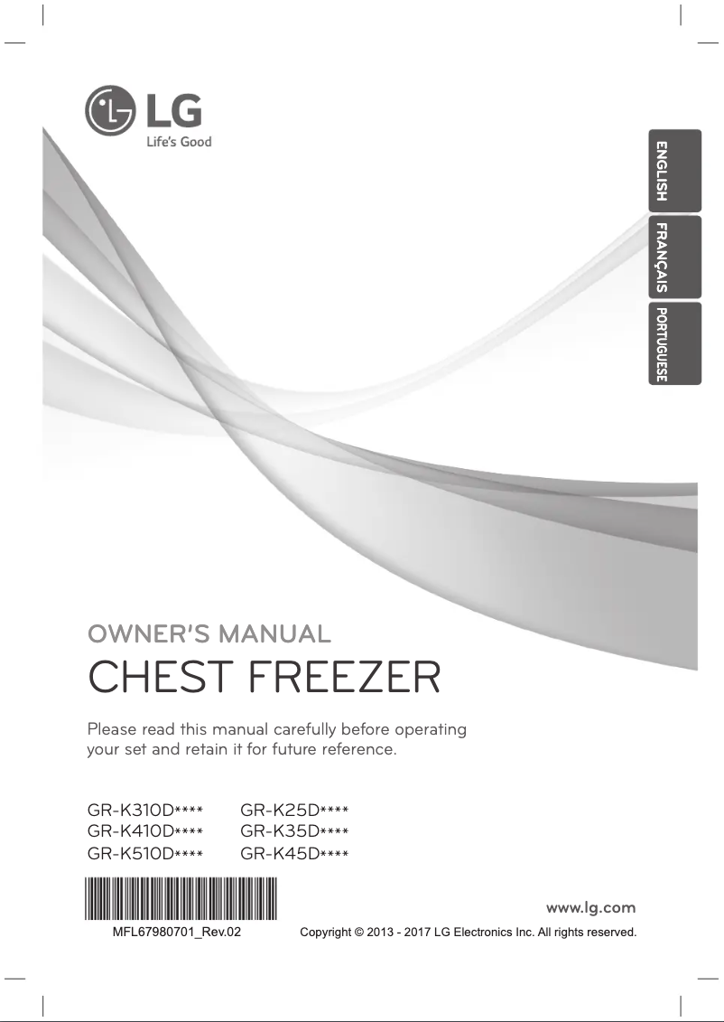 Page 1 of the manual User Manual LG GR-K25DSQC