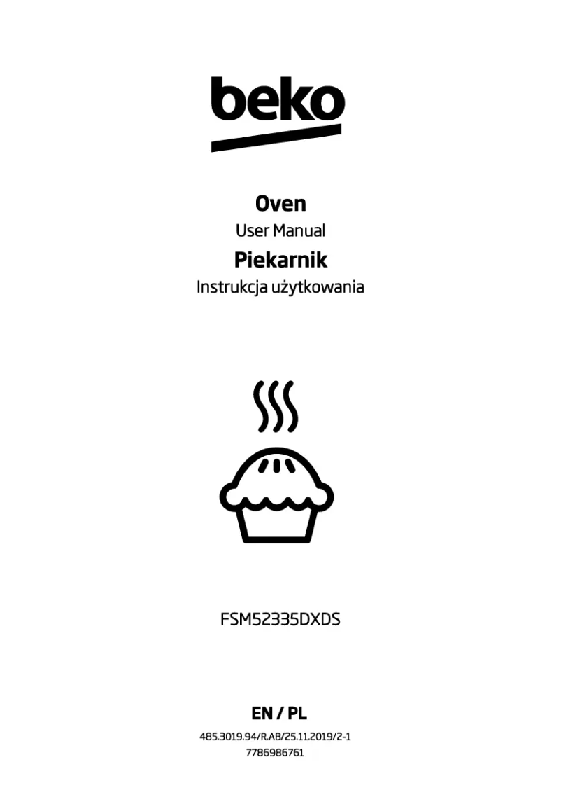 Page 1 of the manual User Manual Beko FSM52335DXDS