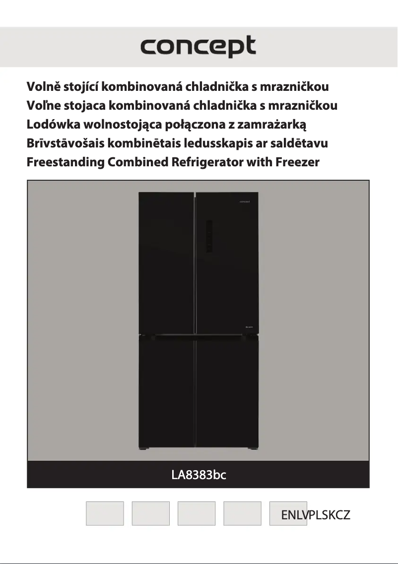 Page 1 of the manual User Manual Concept LA8383BC