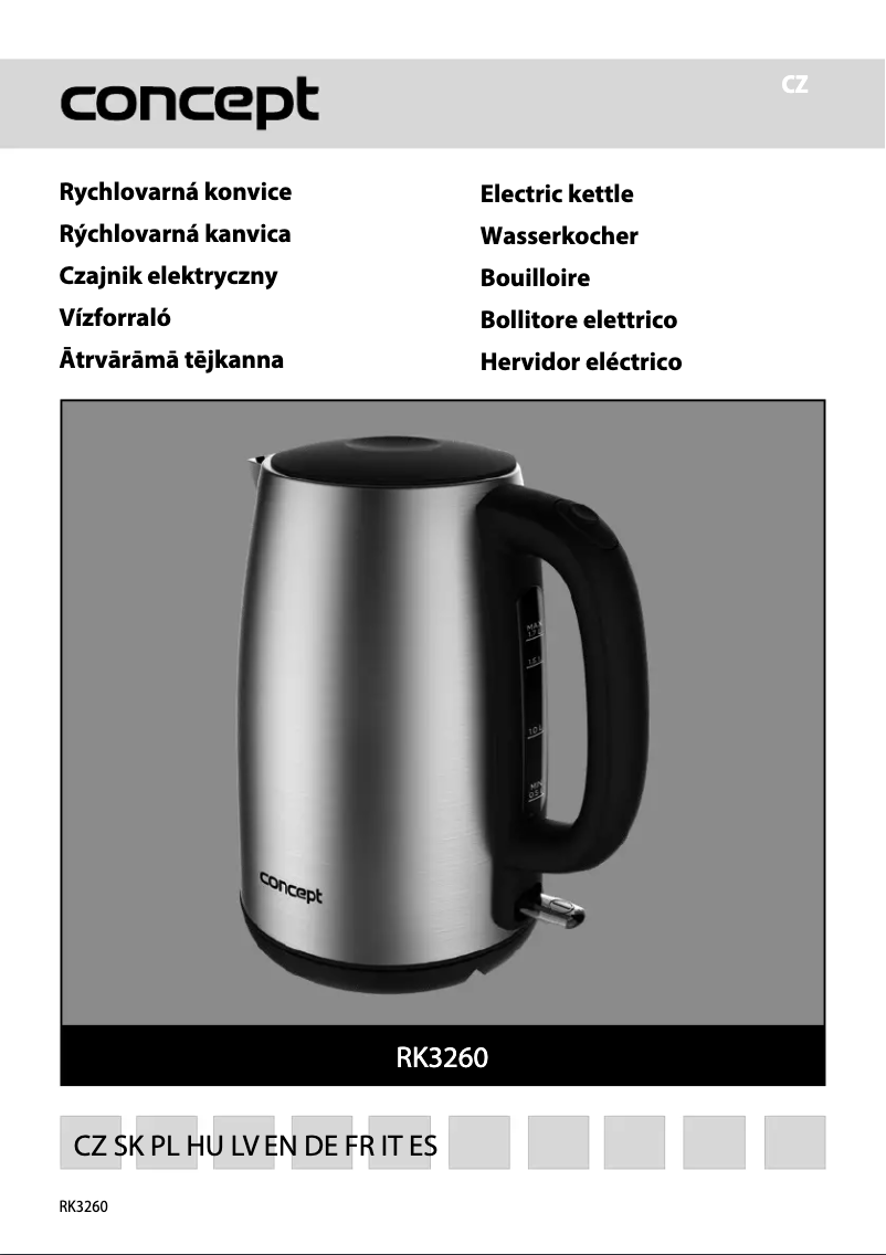 Page 1 of the manual User Manual Concept RK3260