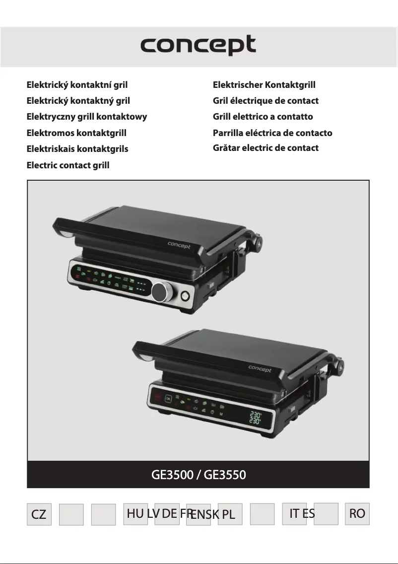 First page image of the manual for GE3550
