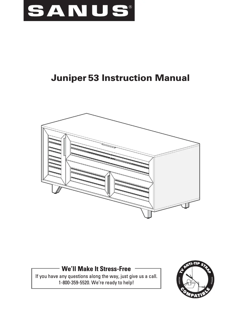 Page 1 of the manual User Manual Sanus Juniper 53