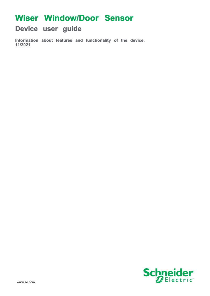 First page image of the manual for CCT591011