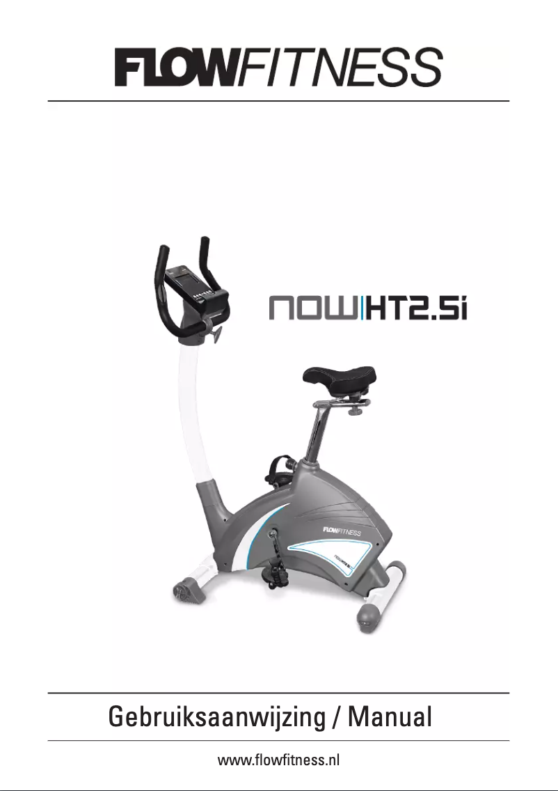 Page 1 of the manual User Manual Flow Fitness Now HT2.5i