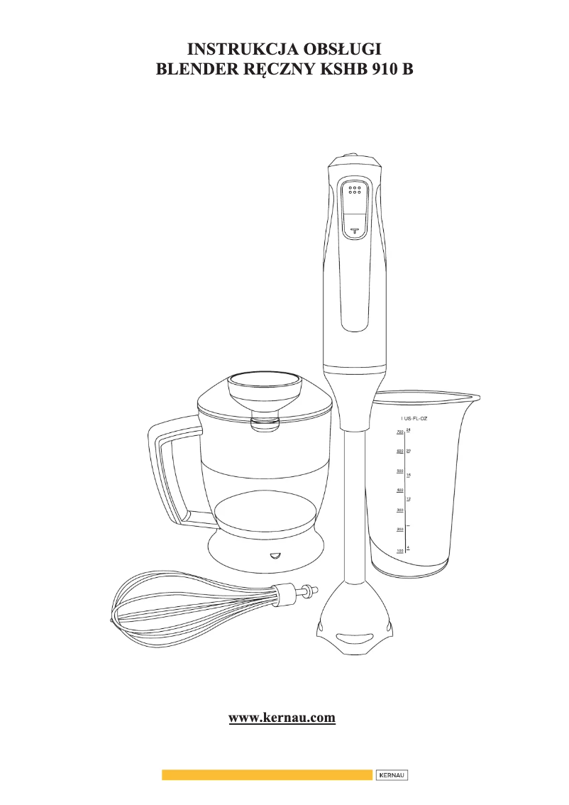 Image de la première page du manuel de l'appareil KSHB 910 B