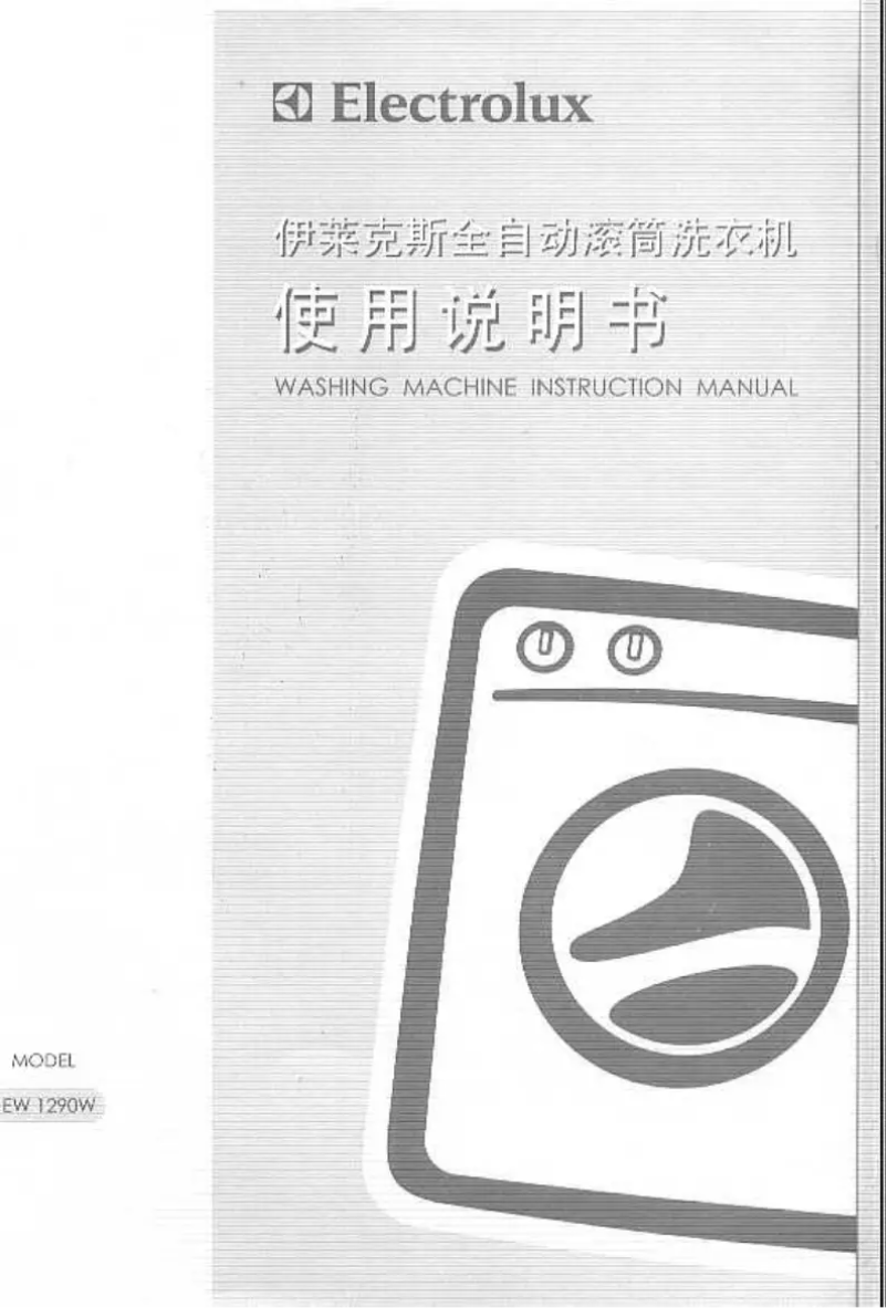 Page 1 of the manual User Manual Electrolux EW1290W