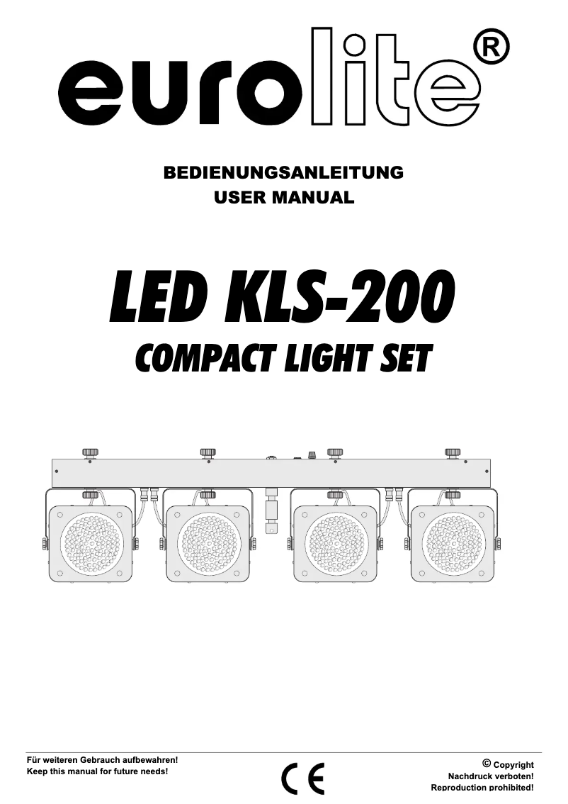 First page image of the manual for LED KLS-200