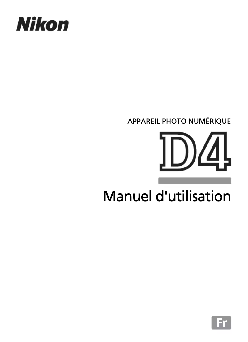 First page image of the manual for D4