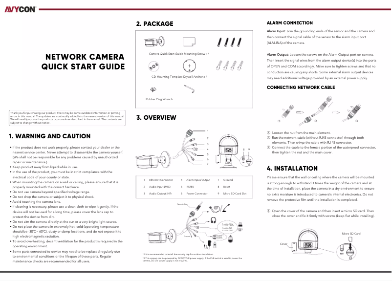 First page image of the manual for AVC-NBM81F180