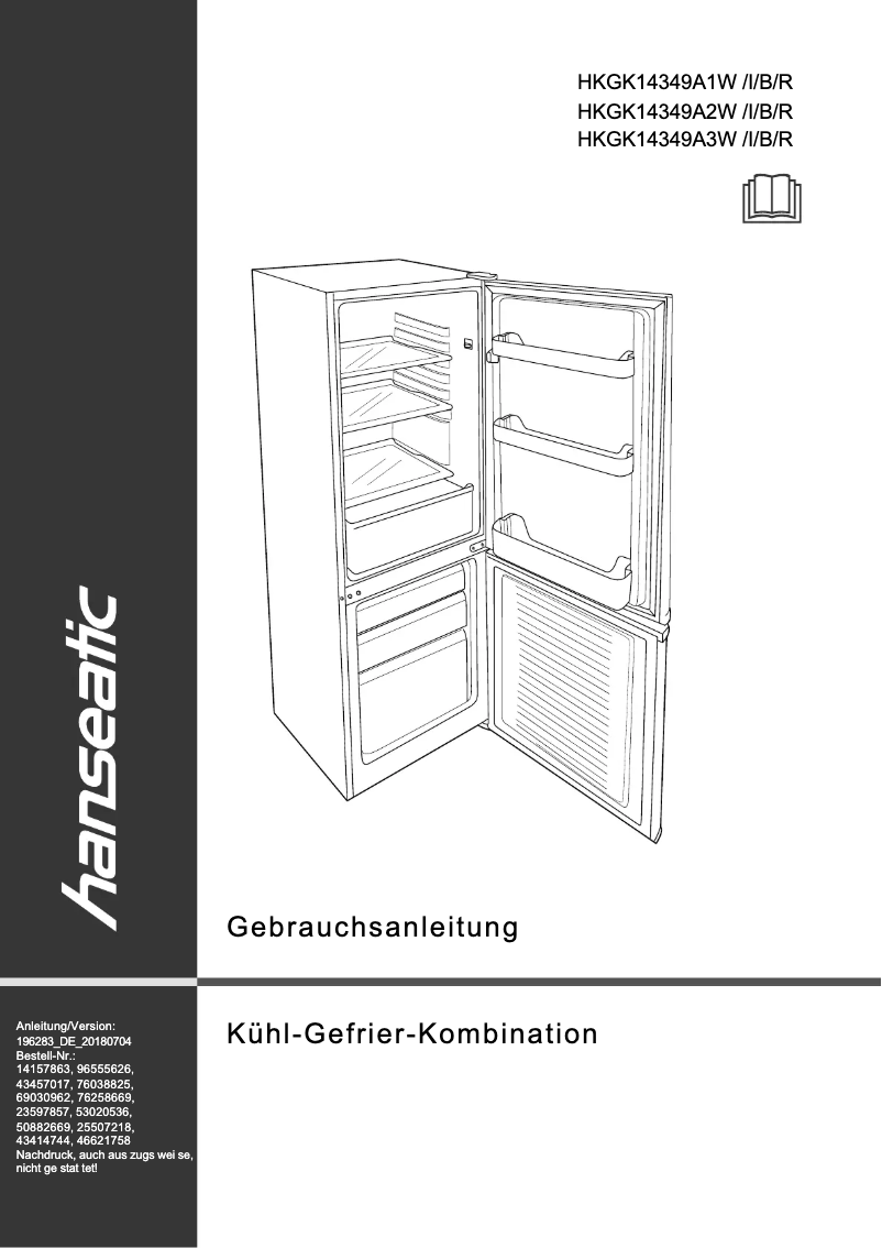 Page 1 of the manual User Manual Hanseatic HKGK14349A2W
