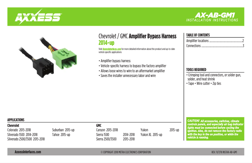 Page 1 of the manual User Manual AXESS AX-AB-GM1